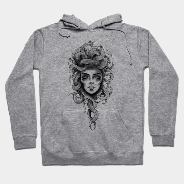 Medusa Hoodie by Vivian Art